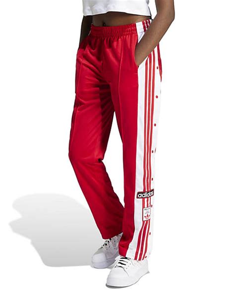 adidas broek met drukknopen rood|adidas Originals .